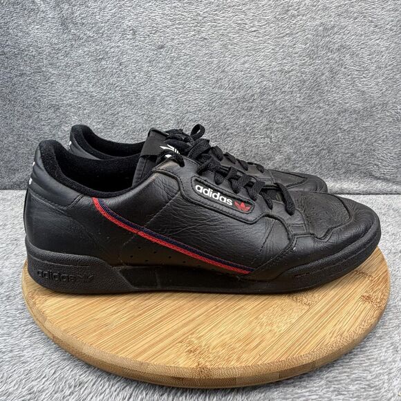 Adidas Continental 80 Shoes Mens Size 11 Black Leather Casual Sneakers B41672